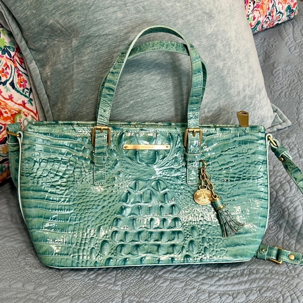 Brahmin Mini Asher in (Turquoise Blue)